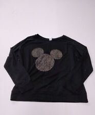 Disney Cheetah Mickey Detail Long Sleeve shirt (Black, XXL) picture