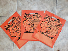 Vintage Plastic Halloween Candy Bags Safety Tricks picture