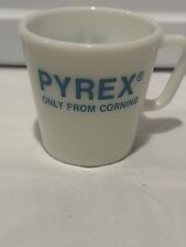 Pyrex Only From Corning At Home In Your Lab Advertising  Milk Glass Coffee Mug picture