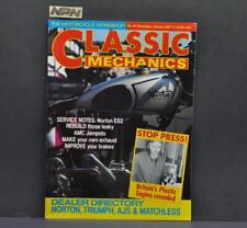 Vintage 1987 Classic Mechanics Magazine Norton ES2 Motorcycle Dealer Directory picture