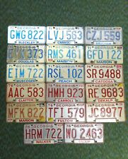 Collection of 17 Vintage Georgia Vehicle Tags picture
