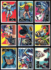 1966 TOPPS USA BATMAN BLACK BAT COMPLETE 55 CARD SET EX+ Robin Joker Cat woman picture