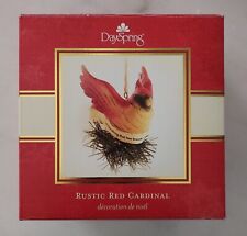 Dayspring 2008 Rustic Red Cardinal Christmas Ornament MIB Psalm 150:6 picture