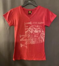 Disney The Lion King Broadway New York 1997 Musical Womens MEDIUM T-Shirt V-Neck picture