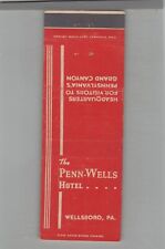Matchbook Cover Penn-Wells Motor Hotel & Motel Wellsboro, PA picture