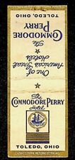 VTG The Commodore Perry Hotel Toledo OH Matchbook Cover, Dual View, El Dorado picture