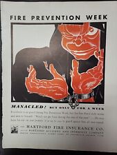 1930 Fortune Magazine Hartford Fire Insurance Prevention Week Print Advertising picture