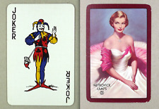 1 x Joker playing card Metropolitan Vickers Metrovik Lamps Lady evening AE 045 picture