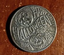 Happy  Halloween Pumpkin Occult Nickel COIN Token Horror Witchcraft picture