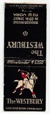 Vintage The Westbury New York Advertising Matchbook cover ( #70 ) picture