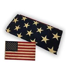  Embroidered Vintage American Flag- Premium Quality Oxford Poly - 6x10ft  picture