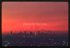 Orig 1965 35mm SLIDE Manhattan Skyline at Sunset as Seen from World's Fair NYC picture