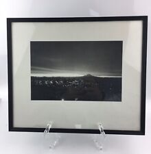 Mt Rainier Seattle Washington Black & White Photograph Matted & Framed vintage picture