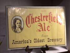 Yuengling Chesterfield Ale new old stock tin over cardboard beer sign 1950s toc picture