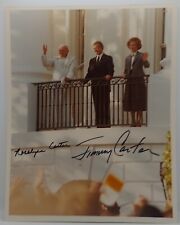  President Jimmy Carter & Rosalynn Carter Signed Photo Pope John Paul II picture