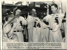 1951 Press Photo Chicago White Sox Baseball Players Celebrate Double Header Win picture