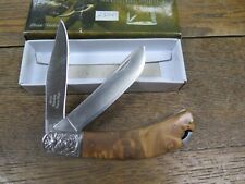 Elk Ridge ER-552 Folding Pocket Knife With BROWN Bone Handle picture