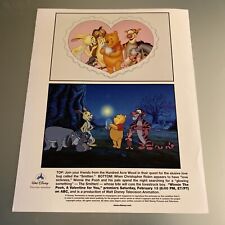 1999 Press Photo Winnie The Pooh, A Valentine For You, Walt Disney Animation picture