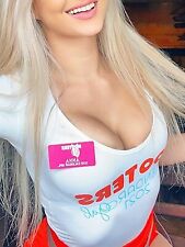 HOOTERS Calendar Girl Uniform Pin Badge Customize Personalize PICK YOUR NAME TAG picture