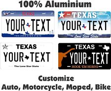 Lone Star License Plate Personalized Custom Auto Car Bike Moped Motorcycle Tag picture