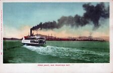 SAN FRANCISCO CA - San Francisco Bay Ferry Boat Postcard - udb picture