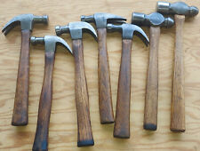 Vintage Plumb lot of 7 hammers (1930's-1960's) (4 claw,2 ball peen, 1 Ripclaw) picture