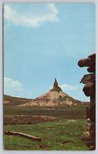Postcard Chimney Rock Oregon Trail Scottsbluff NE c 1961 picture