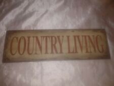 NOSTALGIC METAL SIGN COUNTRY LIVING REPRO picture