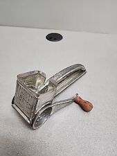 Vintage MOULI Rotary Hand Cheese Grater Metal with WoodHandle Made In France picture