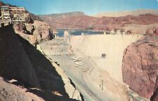 Postcard NV AZ Hoover Dam (Boulder Dam) Automobile Parking Lot Unusual View picture