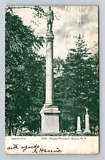 Batavia NY-New York, Morgan Monument, Antique, Vintage c1906 Postcard picture