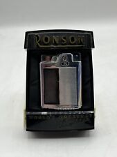 Vintage Ronson Lighter Essex Made In Newark NJ With Original Case Untested As Is picture