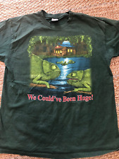 VINTAGE BUDWEISER LIZARDS WE COULD HAVE BEEN HUGE GREEN TEE SHIRT XL EXC COND picture