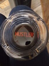 4.5” Heavy Glass Hustler Cigarette Cigar Ashtray Hardcore Since 74 Beautiful EUC picture