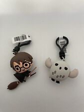 Lot Of 2 Harry Potter Back Pack Clips- Harry Potter And Hedwig picture
