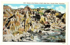 Scene in the Bottom of Hell's Half Acre-Powder River,Wyoming Postcard Sanborn picture