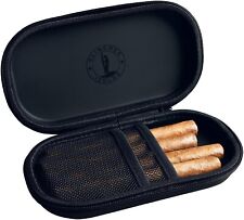 Soft Leather Cigar Case for Men Classic Portable Matt with Zipper up to 4 pieces picture
