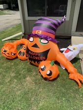 8 Ft Halloween Witch Pumpkin Inflatible picture