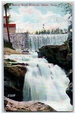 1910 Bassette Brook Reservoir Falls Dam Cascades Adams Massachusetts MA Postcard picture