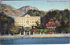 Italy Lago di Como - Villa Carlotta Bellagio 1913 cover mailed Anderson postcard picture
