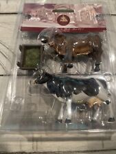 *NIP* 2002 Lemax Enchanted Forests Feeding Cow & Bull - Set of 3 Item#12512 picture