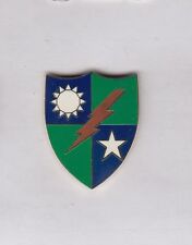US Army 75th Infantry Airborne Ranger LRP LRRP crest c/b DUI badge NHM 