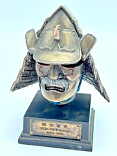 Shogun Samurai Oda Nobunaga Metal Bust Statue Warrior Japan Japanese Daimyō picture