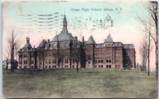 Postcard - Olen High School - Olean, New York picture