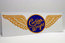 Curtiss Wright Aircraft Co. Vintage Style Airplane Decal, Vinyl Sticker, 6 Inch picture