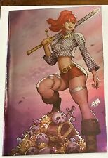 🔥🗡 IMMORTAL RED SONJA #1 NAKAYAMA Exclusive Virgin Full Foil Variant picture