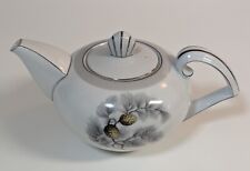 Vintage Narumi Silver Pine Teapot, Porcelain, Excellent Condition,  picture