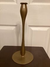 Robert Jarvie Theta Brass Candlestick-Mission Arts Crafts picture