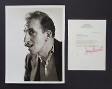 RARE C1933 CIGAR SMOKING JIMMY DURANTE SIGNED LETTER CLARENCE BULL 10X13 PHOTO picture