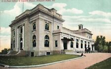 Vintage Postcard 1910's View of U.S. Post Office & Custom House Newport News VA picture